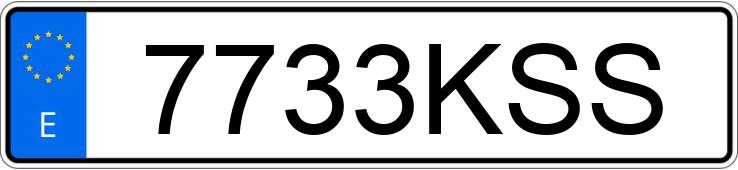 Numer rejestracyjny 7733KSS posiada MERCEDES C (205)