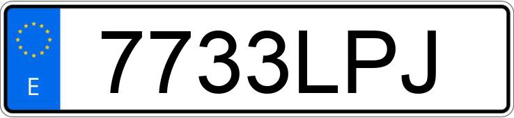 Numer rejestracyjny 7733LPJ posiada BMW SERIE 1