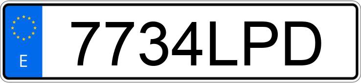 Реєстраційний номер 7734LPD має MERCEDES E (212-207)