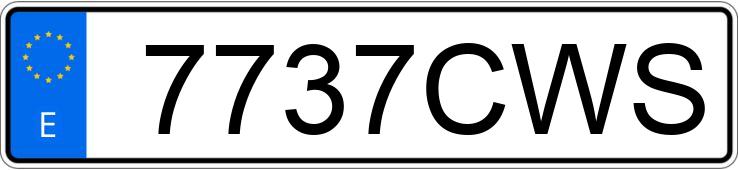 Numer rejestracyjny 7737CWS posiada VOLKSWAGEN POLO