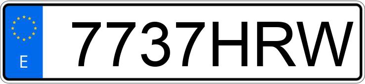 Numer rejestracyjny 7737HRW posiada BOMBARDIER OUTLANDER