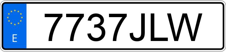 Numer rejestracyjny 7737JLW posiada SUBARU LEGACY