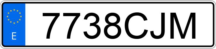 Numer rejestracyjny 7738CJM posiada HYUNDAI GETZ