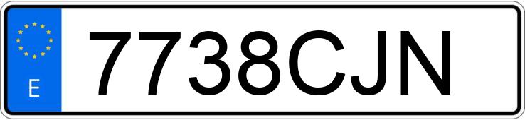 Numer rejestracyjny 7738CJN posiada FORD FOCUS