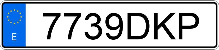 Numer rejestracyjny 7739DKP posiada AUDI A3 SPORTBACK