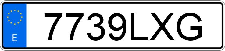 Numer rejestracyjny 7739LXG posiada TOYOTA YARIS