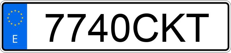 Numer rejestracyjny 7740CKT posiada BMW SERIE 3