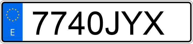 Numer rejestracyjny 7740JYX posiada HYUNDAI I30