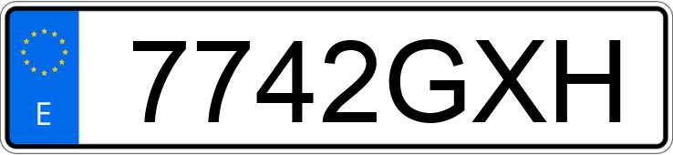 Numer rejestracyjny 7742GXH posiada VOLKSWAGEN POLO