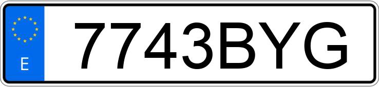 Numer rejestracyjny 7743BYG posiada CITROEN XSARA