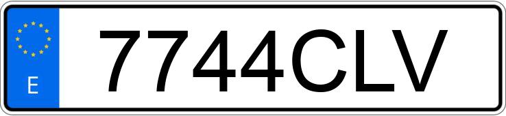 Numer rejestracyjny 7744CLV posiada MERCEDES C (203)