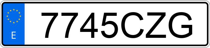 Numer rejestracyjny 7745CZG posiada MERCEDES E 270 (210)