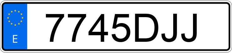 Numer rejestracyjny 7745DJJ posiada VOLKSWAGEN NEW BEETLE