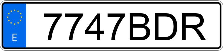 Numer rejestracyjny 7747BDR posiada BMW SERIE 3