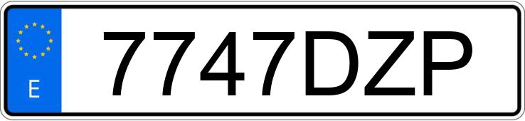 Numer rejestracyjny 7747DZP posiada VOLKSWAGEN CADDY