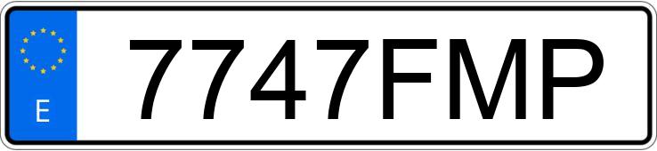 Il numero di registrazione 7747FMP ha MERCEDES M (163-164)