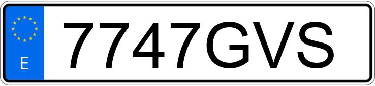 Numer rejestracyjny 7747GVS posiada PEUGEOT PARTNER Numer rejestracyjny 7747GVS posiada PEUGEOT PARTNER