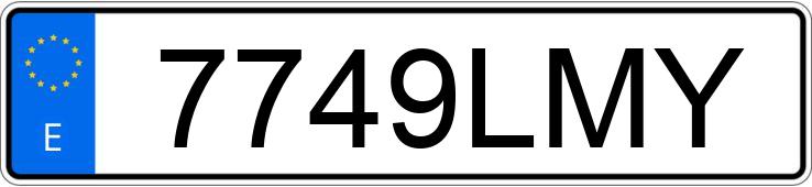 Numer rejestracyjny 7749LMY posiada BMW SERIE 4