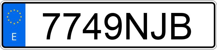 Numer rejestracyjny 7749NJB posiada PEGASO TRONER Numer rejestracyjny 7749NJB posiada PEGASO TRONER