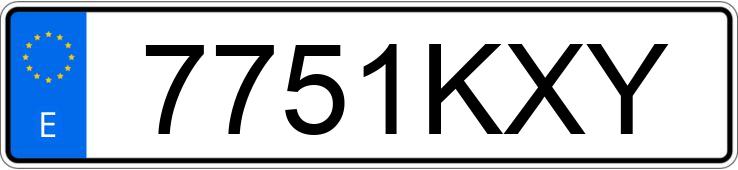 Numer rejestracyjny 7751KXY posiada AUDI A3 Numer rejestracyjny 7751KXY posiada AUDI A3