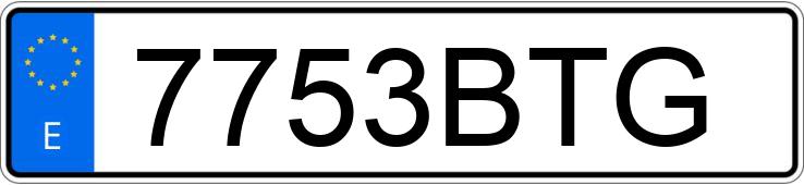 Numer rejestracyjny 7753BTG posiada RENAULT CLIO