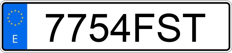 Numer rejestracyjny 7754FST posiada CITROEN C4 PICASSO 7PZ