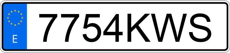 Numer rejestracyjny 7754KWS posiada PEUGEOT 308