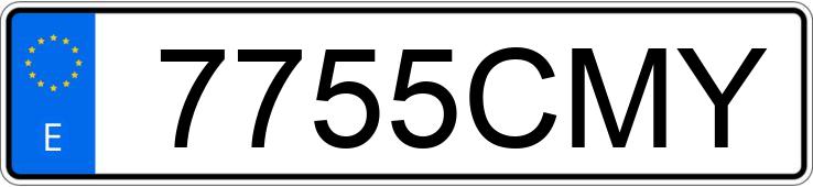 Numer rejestracyjny 7755CMY posiada FORD GALAXY