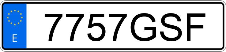 Numer rejestracyjny 7757GSF posiada MERCEDES VITO