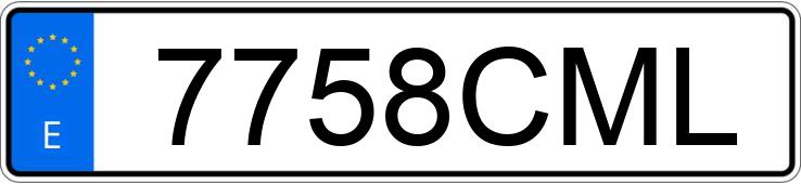 Numer rejestracyjny 7758CML posiada FORD FOCUS