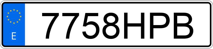 Numer rejestracyjny 7758HPB posiada OPEL CORSA