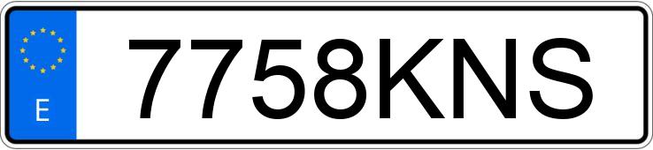 Numer rejestracyjny 7758KNS posiada VOLKSWAGEN GOLF Numer rejestracyjny 7758KNS posiada VOLKSWAGEN GOLF