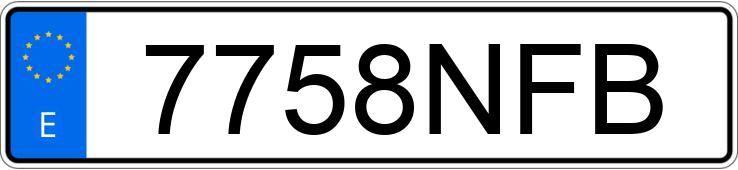 Numer rejestracyjny 7758NFB posiada PEUGEOT 208