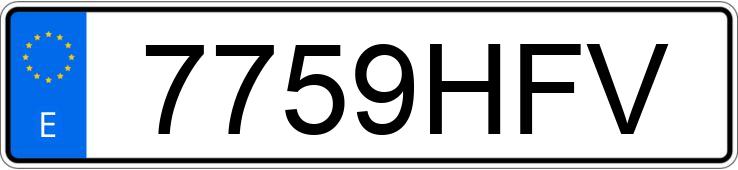 Numer rejestracyjny 7759HFV posiada CITROEN C8