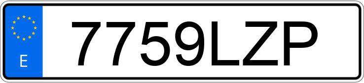 Die Registrierungsnummer 7759LZP hat AUDI Q2