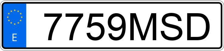 Numer rejestracyjny 7759MSD posiada VOLKSWAGEN T-CROSS