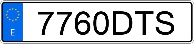 Numer rejestracyjny 7760DTS posiada NISSAN MICRA