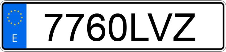 Numer rejestracyjny 7760LVZ posiada MERCEDES CLA (118)