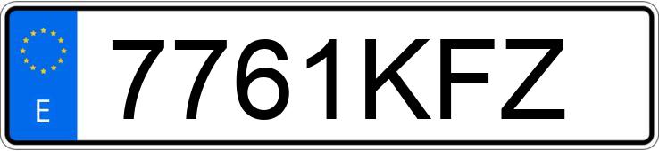 Numer rejestracyjny 7761KFZ posiada RENAULT CLIO Numer rejestracyjny 7761KFZ posiada RENAULT CLIO