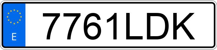 Numer rejestracyjny 7761LDK posiada NISSAN MICRA