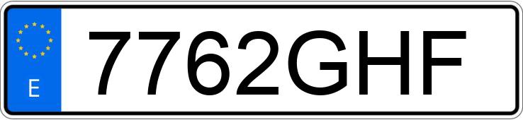 Numer rejestracyjny 7762GHF posiada VOLKSWAGEN POLO