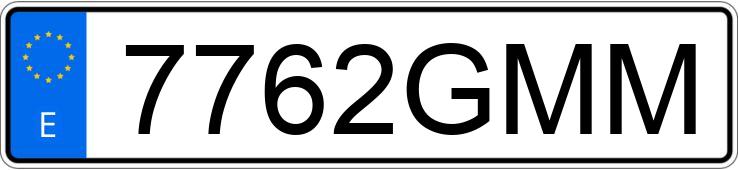 Numer rejestracyjny 7762GMM posiada PEUGEOT 207 CC