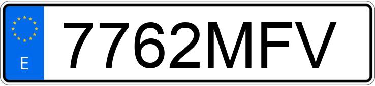 Numer rejestracyjny 7762MFV posiada MAZDA MAZDA3