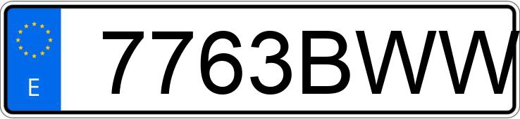 Numer rejestracyjny 7763BWW posiada CITROEN SAXO