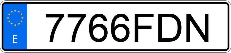 Numer rejestracyjny 7766FDN posiada FORD FIESTA Numer rejestracyjny 7766FDN posiada FORD FIESTA