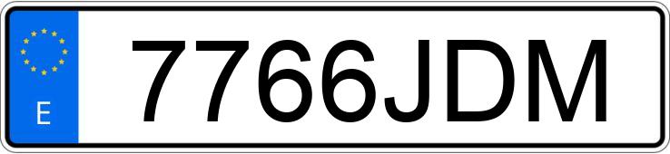 Numer rejestracyjny 7766JDM posiada RENAULT CAPTUR