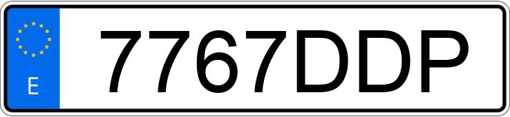 Numer rejestracyjny 7767DDP posiada TOYOTA COROLLA