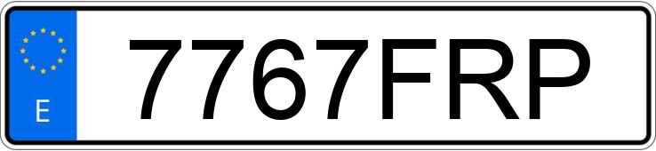 Numer rejestracyjny 7767FRP posiada BMW X5