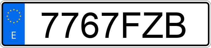 Numer rejestracyjny 7767FZB posiada OPEL COMBO