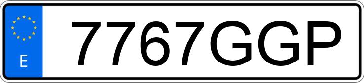 Numer rejestracyjny 7767GGP posiada HONDA CIVIC